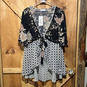 Floral Flowy Boho Kimono